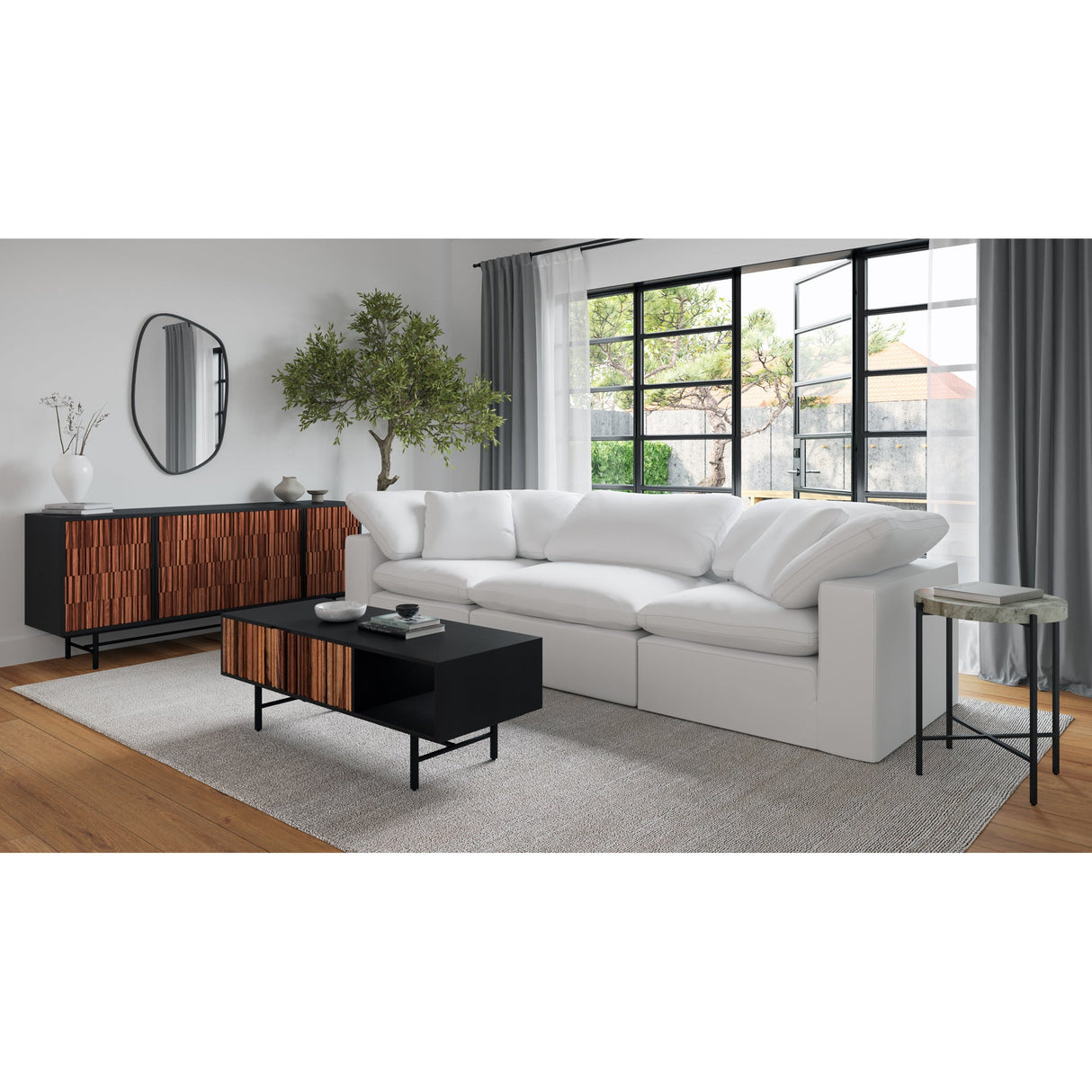 Jackson Black Sideboard by Moe's Home at Eve Furniture
