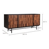 Jackson Black Sideboard by Moe's Home at Eve Furniture