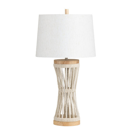 Jackson Natural/White Table Lamp by Crestview at Eve Furniture