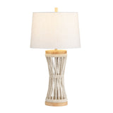 Jackson Natural/White Table Lamp by Crestview at Eve Furniture