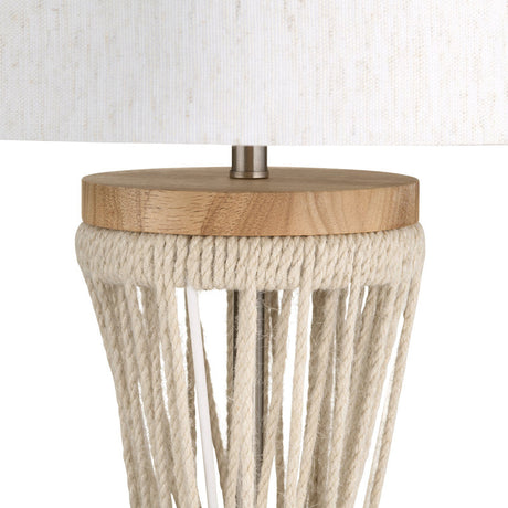 Jackson Natural/White Table Lamp by Crestview at Eve Furniture
