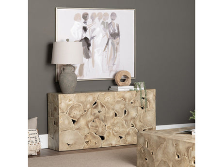Jackson Tan Console Table by Crestview at Eve Furniture