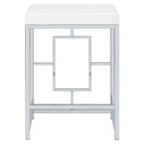 Jackson White/Chrome 4-Piece Multipurpose Counter Height Table Set by Coaster at Eve Furniture