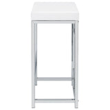 Jackson White/Chrome 4-Piece Multipurpose Counter Height Table Set by Coaster at Eve Furniture