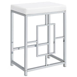 Jackson White/Chrome 4-Piece Multipurpose Counter Height Table Set by Coaster at Eve Furniture