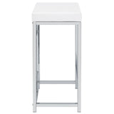 Jackson White/Chrome 4-Piece Multipurpose Counter Height Table Set by Coaster at Eve Furniture