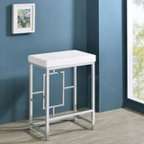 Jackson White/Chrome 4-Piece Multipurpose Counter Height Table Set by Coaster at Eve Furniture