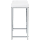 Jackson White/Chrome 5-Piece Multipurpose Counter Height Table Set by Coaster at Eve Furniture