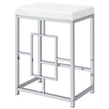 Jackson White/Chrome 5-Piece Multipurpose Counter Height Table Set by Coaster at Eve Furniture