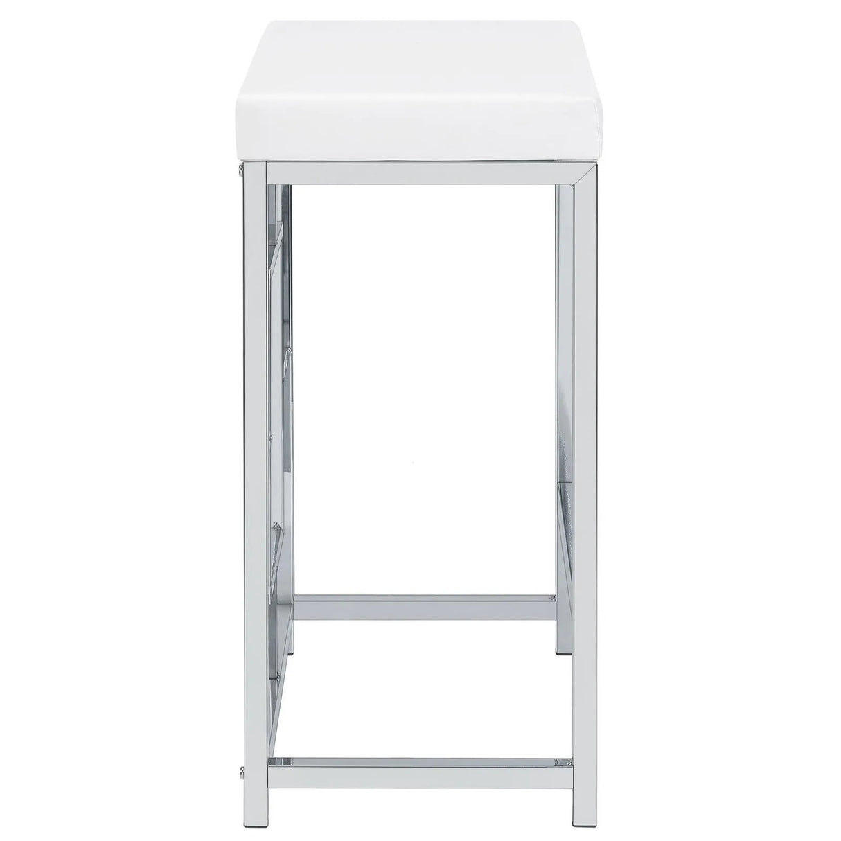 Jackson White/Chrome 5-Piece Multipurpose Counter Height Table Set by Coaster at Eve Furniture