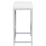 Jackson White/Chrome 5-Piece Multipurpose Counter Height Table Set by Coaster at Eve Furniture
