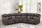 Jacob Espresso Reclining Sectional by Happy Homes at Eve Furniture