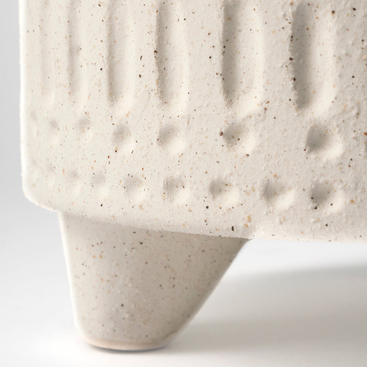 Jacob I Short White Ceramic Smiling Face Vase by Mercana at Eve Furniture