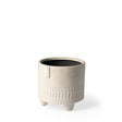 Jacob I Short White Ceramic Smiling Face Vase by Mercana at Eve Furniture