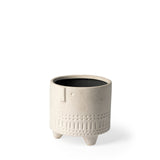 Jacob I Short White Ceramic Smiling Face Vase by Mercana at Eve Furniture