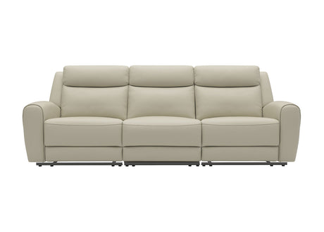 Jacobus Beige Leather Sofa & Loveseat by Furniture of America at Eve Furniture