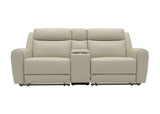 Jacobus Beige Leather Sofa & Loveseat by Furniture of America at Eve Furniture