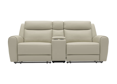 Jacobus Beige Leather Sofa & Loveseat by Furniture of America at Eve Furniture