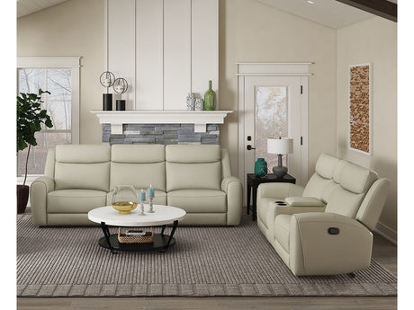 Jacobus Beige Leather Sofa & Loveseat by Furniture of America at Eve Furniture
