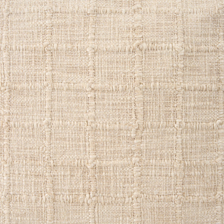 Jacory Cream Checker Textured Decorative Square Pillow Cover by Mercana at Eve Furniture