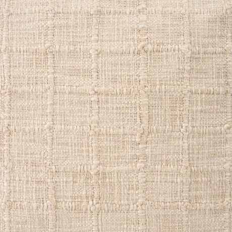 Jacory Cream Checker Textured Decorative Square Pillow Cover w/Down Filler, Set of 2 by Mercana at Eve Furniture