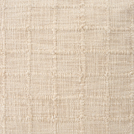 Jacory Cream Checker Textured Lumbar Pillow Cover w/Down Filler, Set of 2 by Mercana at Eve Furniture