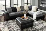 Jacurso Charcoal Oversized Ottoman by Ashley at Eve Furniture