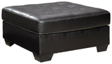 Jacurso Charcoal Oversized Ottoman by Ashley at Eve Furniture