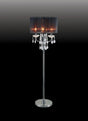 Jada Chrome/Black Floor Lamp by Furniture of America at Eve Furniture