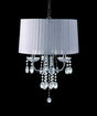 Jada Chrome/White Ceiling Lamp by Furniture of America at Eve Furniture