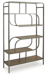 Jaddon Brown/Antique Silver Bookcase