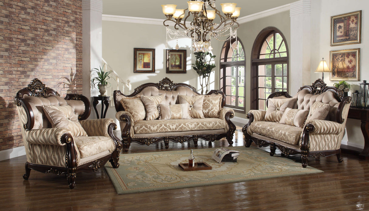 Jade Brown Living Room Set by Cosmos Furniture at Eve Furniture
