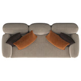 Jade Chenille Upholstered Sculpted Track Arm Sofa Latte by Coaster at Eve Furniture