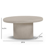 Jade Concrete Indoor/Outdoor Coffee Table (28"-34") by TOV Furniture at Eve Furniture