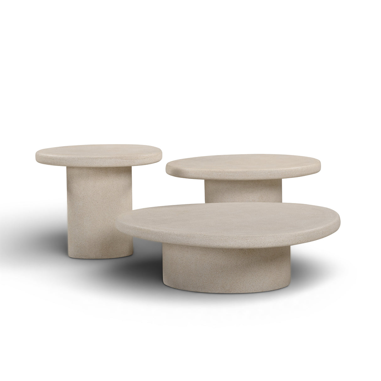 Jade Concrete Indoor/Outdoor Nesting Coffee Table Set by TOV Furniture at Eve Furniture