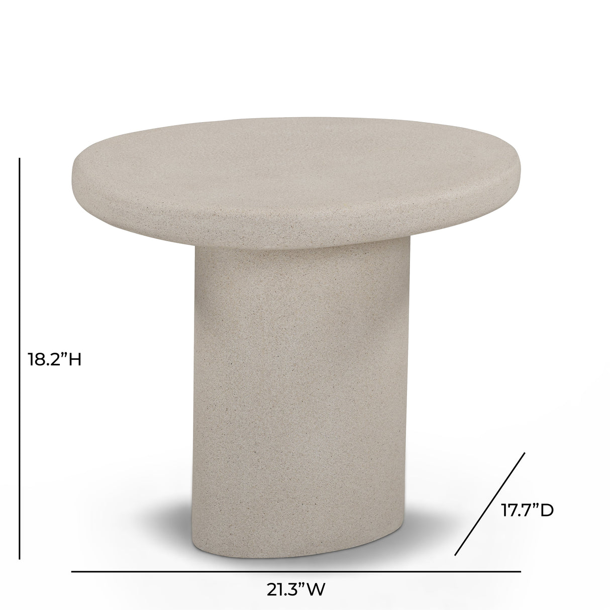 Jade Concrete Indoor/Outdoor Side Table by TOV Furniture at Eve Furniture