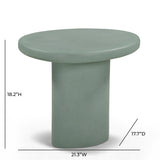 Jade Concrete Indoor/Outdoor Side Table by TOV Furniture at Eve Furniture