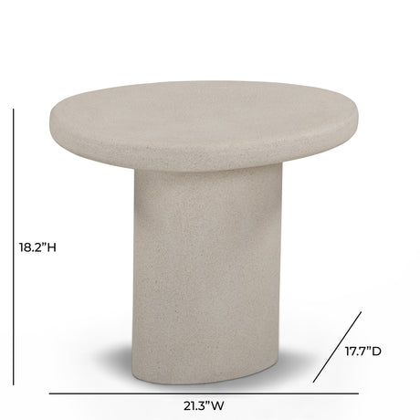 Jade Concrete Indoor/Outdoor Side Table by TOV Furniture at Eve Furniture