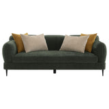 Jade Green Chenille Modern Track Arm Sofa by Coaster at Eve Furniture