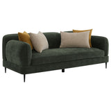Jade Green Chenille Upholstered 2-Piece Living Room Set by Coaster at Eve Furniture