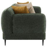 Jade Green Chenille Upholstered 2-Piece Living Room Set by Coaster at Eve Furniture