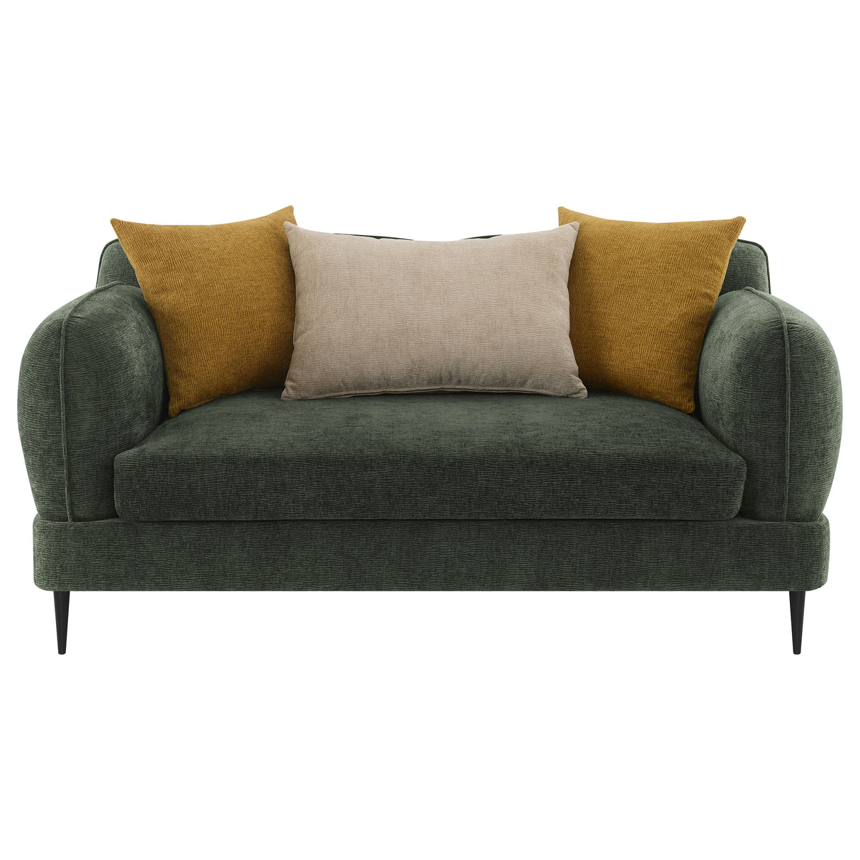 Jade Green Chenille Upholstered 2-Piece Living Room Set by Coaster at Eve Furniture