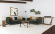 Jade Green Chenille Upholstered 2-Piece Living Room Set by Coaster at Eve Furniture
