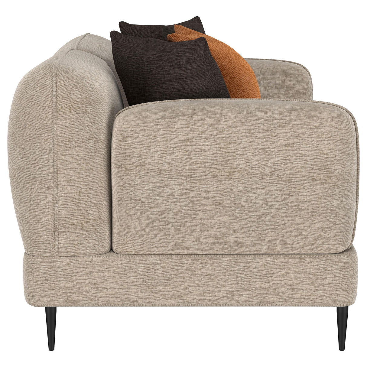 Jade Latte 2-Piece Chenille Upholstered Sofa Set by Coaster at Eve Furniture