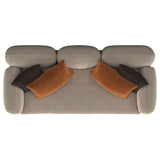 Jade Chenille Upholstered Sculpted Track Arm Sofa Latte by Coaster at Eve Furniture