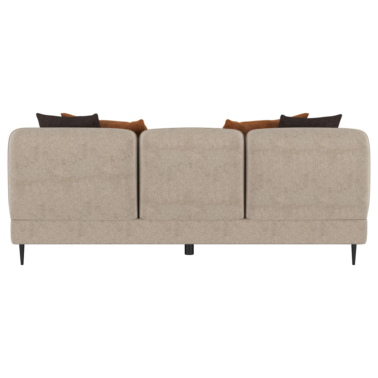 Jade Chenille Upholstered Sculpted Track Arm Sofa Latte by Coaster at Eve Furniture