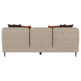 Jade Chenille Upholstered Sculpted Track Arm Sofa Latte by Coaster at Eve Furniture