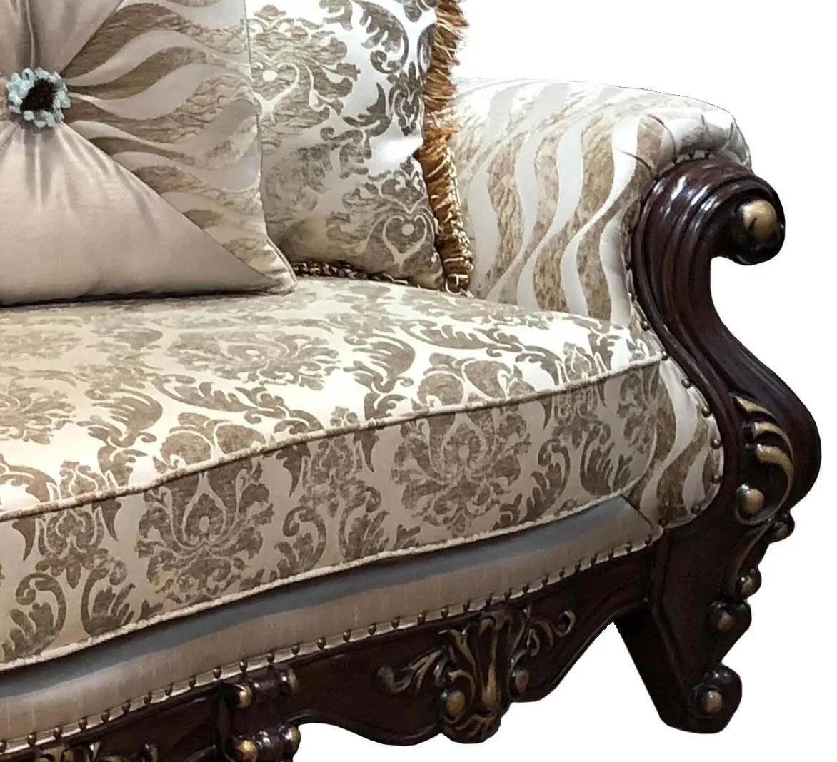 Jade Traditional Cherry Wood Finish Living Room Set by Cosmos Furniture at Eve Furniture