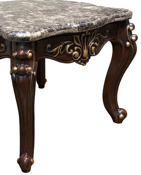 Jade Traditional Style Cherry Finish Wood End Table by Cosmos Furniture at Eve Furniture