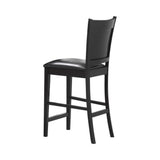 Jaden Black/Espresso Upholstered Counter Height Stools, Set of 2 by Coaster at Eve Furniture